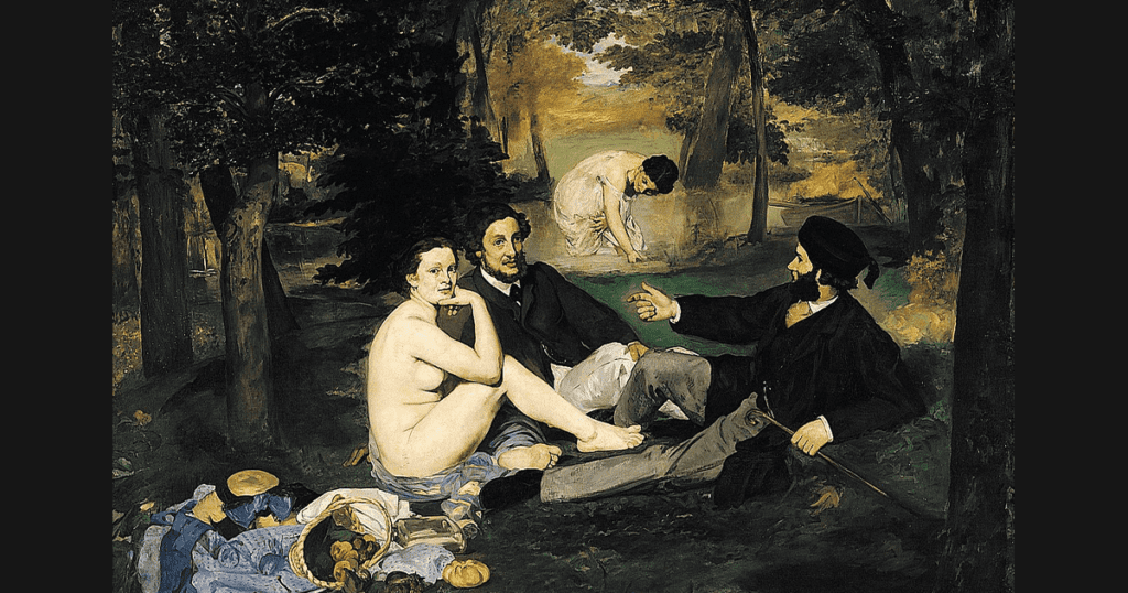 Édouard Manet’s 1863 painting, Le Déjeuner sur l’herbe 
